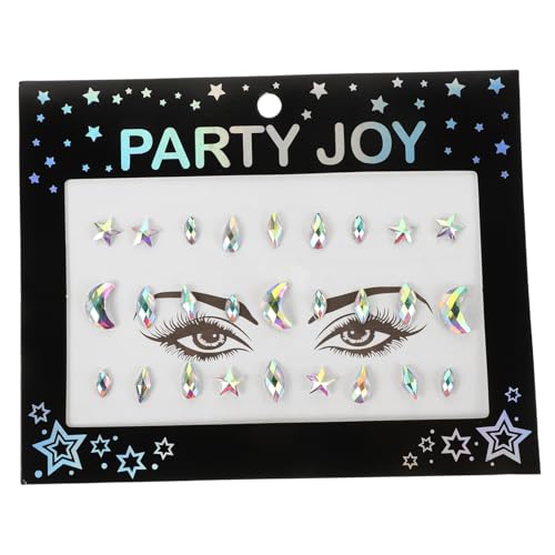 HAPINARY Strass-aufkleber Gesicht Kristall-gesichtsaufkleber Meerjungfrauen-aufkleber Selbstklebende Gesichtsjuwelen Temporäre Party-tattoos von HAPINARY