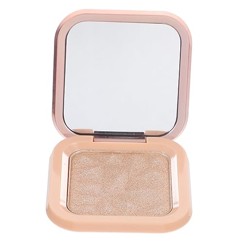 HAPINARY Gesichtshighlighter Puder Champagnergold Schimmernder Highlighter Makeup Pan für Frauen Vielseitig Einsetzbar für Bühne Hochzeit Party Leichter Kompakter Glitzer Puder von HAPINARY