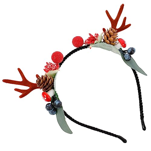 HAPINARY Rentier-geweih-stirnband Für Weihnachts-thema Mit Ohren Cosplay-requisite Party-kostümzubehör von HAPINARY