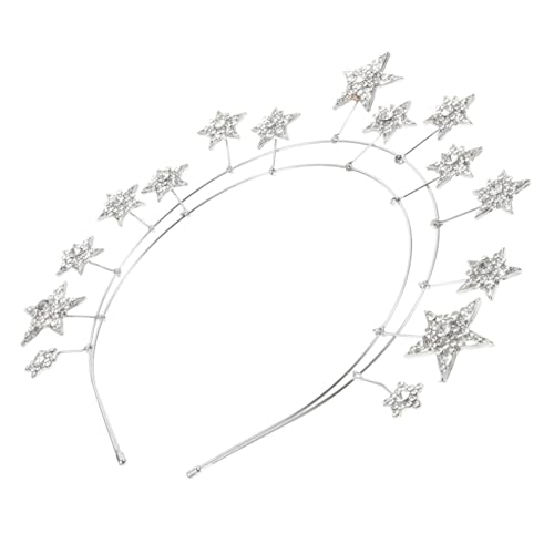 HAPINARY Glitzersterne Strass Kopfschmuck Für Hochzeit Stirnband Haarband Sternen Schmuck von HAPINARY