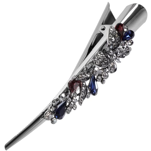 HAPINARY Alligator Haarklammer Mit Funkelnden Strasssteinen Vintage Schmetterlingshaarklammer Für Dickes Haar Elegantes Haarzubehör Für Frauen Für Hochsteckfrisuren Und Tägliches von HAPINARY