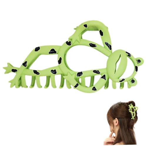 HAPINARY Große Haarklammer Froschform für Dickes Haar Verspieltes Design Stabil Haaraccessoire für Damen von HAPINARY