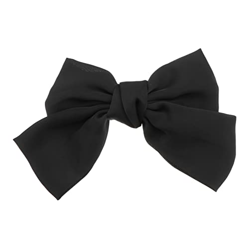 HAPINARY Grosse Haarspange Mit Schleife Modische Haarnadel Aus Stoffmaterial Bezaubernder Damen Kopfschmuck Für Partys Und Outfits Schwarz von HAPINARY