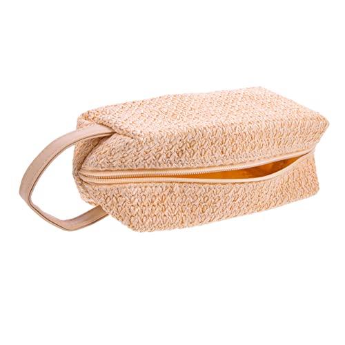 HAPINARY Große Kosmetiktasche für Damen Tragbare Reise und Make Up Organizer mit Robustem Reißverschluss zur Aufbewahrung von Kosmetik Stilvollem Rustikalem Design Leicht zu Reinigen und von HAPINARY