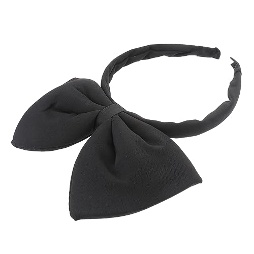 HAPINARY Schwarzes Kinder Haarband Mit Großem Schleifenmotiv Weihnachts Stirnband Für Mädchen Einheitsgröße Für Haartypen Für Partys Und Fotoshootings von HAPINARY