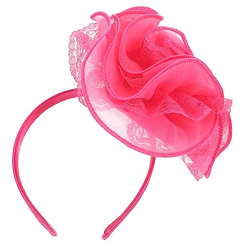 HAPINARY Großes Spitzenblumen Haarband für Hochzeiten Leichtes Haarband mit Einzigartigem Design für Partys Brautfrisuren und Besondere Anlässe von HAPINARY