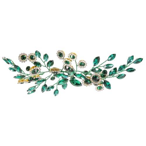HAPINARY Grüner Braut haarschmuck mit funkelnden Rhinestones Eleganter Hochzeitsschmuck für Damen Einzigartiges Headpiece für Braut und Brautjungfern Modisches Accessoire für HAPINARY Grüner Braut haarschmuck mit funkelnden Rhinestones Eleganter Hochzeitsschmuck für Damen Einzigartiges Headpiece für Braut und Brautjungfern Modisches Accessoire für von HAPINARY
