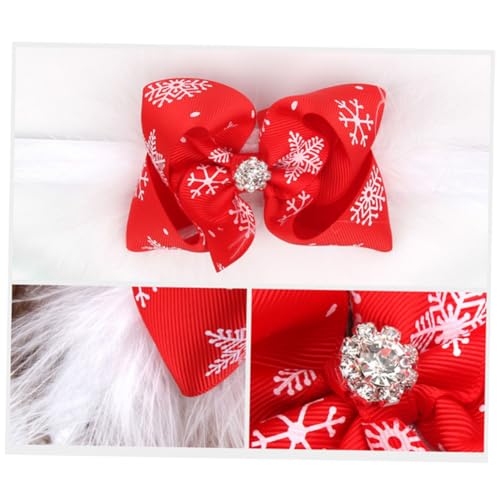 HAPINARY Haarbänder haarschmuck Baby Mädchen Bowknot Stirnband Baby-Weihnachts-Stirnband Baby Mädchen Weihnachten Stirnband Baby-Weihnachtskopfbedeckung Krawatte Kind rot von HAPINARY