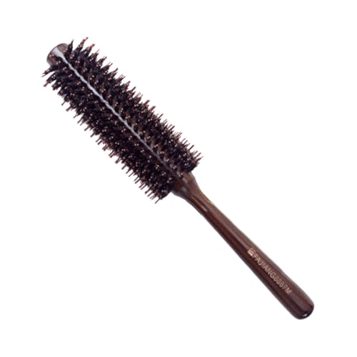 HAPINARY Runder Lockenkamm Mit Naturborsten Und Nylon Haarbürste Zum Trocknen Und Glätten Holzgriff Für Damen Groß Für Verschiedene Haarlängen von HAPINARY
