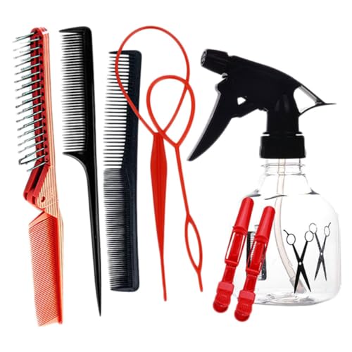 HAPINARY 8stücke Faltbares Haarkamm-set Für Junge Mädchen Teiliges Haarstyling-set Mit Haarflechtwerkzeug Wasserfestem Sprühflasche Und Haarklammern Für Einfache Frisuren Für Mädchen von HAPINARY