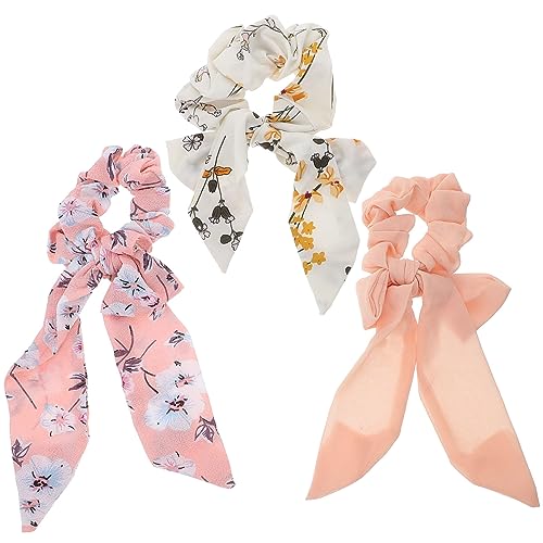 HAPINARY 3stücke Chiffon Haarringe Elastische Stretch Haarseile Mädchen Haargummi Schmuck Für Alltag Und Verschiedene Anlässe von HAPINARY