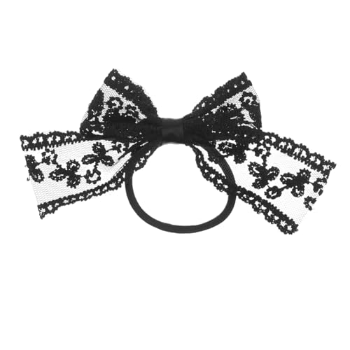 HAPINARY Elastisches Haarband Mit Spitze Schleife Haargummis Aus Stoff Bommelband Haarschmuck Für Damen Und Mädchen von HAPINARY