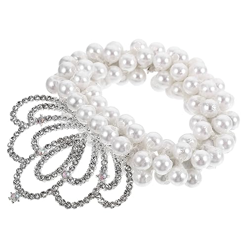 HAPINARY Perlen Haargummi Für Mädchen Mit Perlenkrone Elastischer Haarschmuck Haargummi Mit Perlendesign Schick Und Einzigartig HAPINARY Perlen Haargummi Für Mädchen Mit Perlenkrone Elastischer Haarschmuck Haargummi Mit Perlendesign Schick Und Einzigartig von HAPINARY