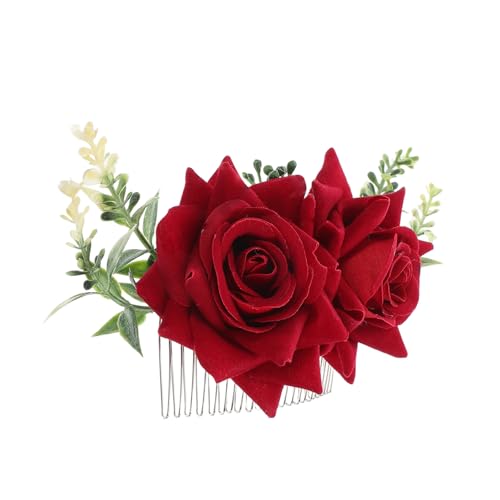 HAPINARY Haarkamm Aus Metall Mit Künstlichen Blumen Haarnadel Für Mädchen Und Frauen Dekoratives Haar-accessoire Für Partys HAPINARY Haarkamm Aus Metall Mit Künstlichen Blumen Haarnadel Für Mädchen Und Frauen Dekoratives Haar-accessoire Für Partys von HAPINARY