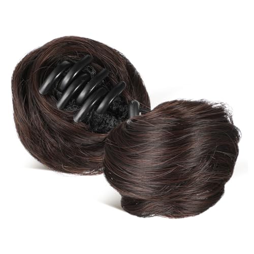HAPINARY 2stücke Dutt-haarverlängerungen Klammerclip Messy Bun Space Buns Haar-knoten-verlängerungszubehör Für Frauen von HAPINARY