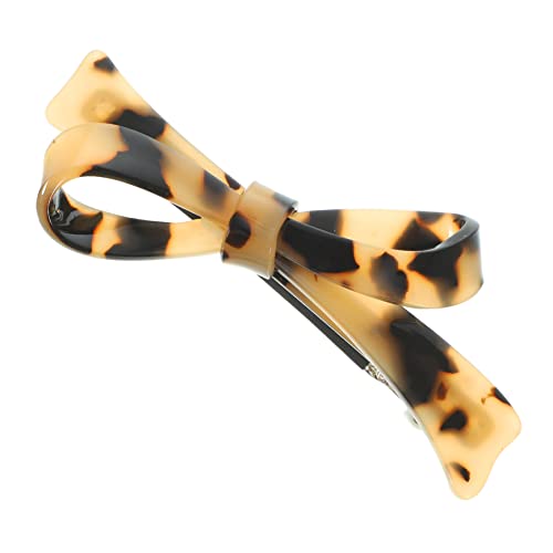 HAPINARY Haarspange Mit Schleife Und Feder Für Damen Metall Und Acetat Leicht Und Sicher Geeignet Für Verschiedene Frisuren Und Haartypen von HAPINARY