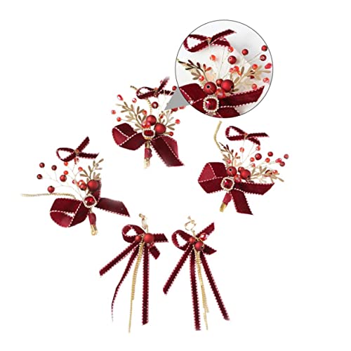 HAPINARY Haarnadel Und Ohrhänger Set Für Frauen Vintage Haarclip Mit Schleifenkopf Glänzendes Accessoire Für Hochzeit Party Urlaub Und Alltag von HAPINARY