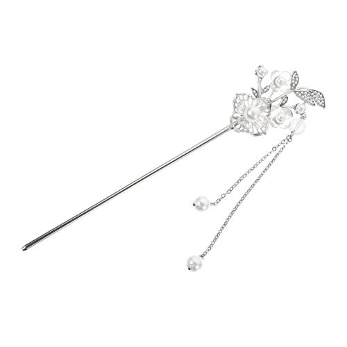 HAPINARY Haarstäbchen Mit Blumenmuster Und Quaste Vintage-haarstyling-tool Für Frauen Und Mädchen Leicht Zu Befestigen von HAPINARY