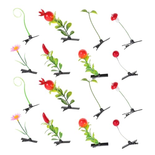 HAPINARY 40 Stücke Sprossen Haarnadeln Cartoon Dekorative Künstliche Pflanzenhaarnadeln Haarspangen Für Mädchen Bohnensprossen Clips von HAPINARY
