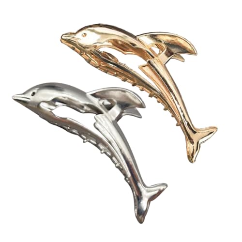 HAPINARY 2stücke Haarspange Groß Delfin-krallenspange Aus Zinklegierung Haarklammern Für Frauen Kopfschmuck Für Damen Delphin-haarstyling Schmuck Für Haare HAPINARY 2stücke Haarspange Groß Delfin-krallenspange Aus Zinklegierung Haarklammern Für Frauen Kopfschmuck Für Damen Delphin-haarstyling Schmuck Für Haare von HAPINARY