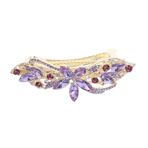 HAPINARY Strass Haarspange Metall Feder Clip Für Damen Partys Zeremonien Hochzeiten Elegante Haarfeder Bling Pferdeschwanzhalter von HAPINARY