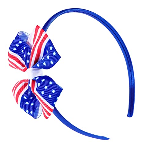 HAPINARY Haarspange mit amerikanischer Flagge 4. Juli Stirnband für Frauen Haarklammer Haarspangen Patriotische Haaraccessoires patriotische Haarspange Krawatte Haarschmuck von HAPINARY