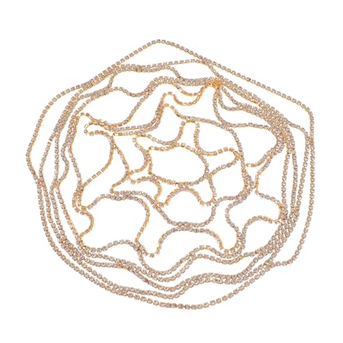 HAPINARY Haarschmuck Mit Strass Für Braut Stilvolle Kopfschmuck Haarkette Zum Hochzeitsschmuck Modisches Haarband Für Party Und Alltag von HAPINARY