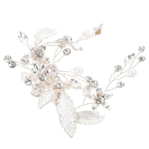 HAPINARY Haarspange Hochzeit Seitliche Brautspange Haarschmuck Für Damen Glänzende Kopfstücke Strass-haarteile Haarspangen Für Abendpartys von HAPINARY