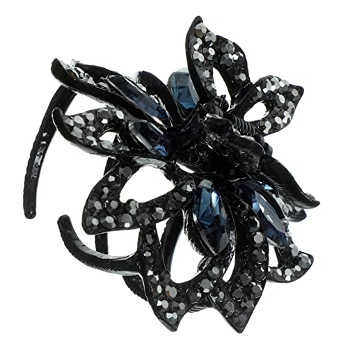 HAPINARY Rhinestone Haarklammer Für Damen Blütenförmige Haarspange Mit Strassverzierungen Geeignet Für Dickes Und Für Alltag Makeup Und Sport von HAPINARY
