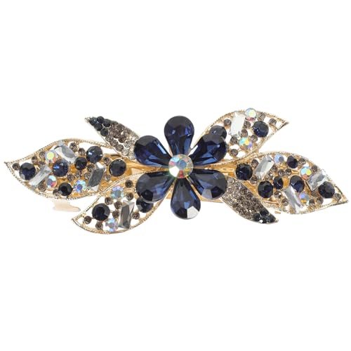 HAPINARY Strass-haarspange Für Damen Blumen-design Haar-accessoire Aus Glänzende Haarspange Für Verschiedene Anlässe Langlebiger Haarschmuck von HAPINARY