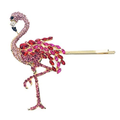 HAPINARY Haarspange in Flamingoform Haarspangen Für Damen Kreative Haaraccessoires Für Partys Langlebige Material Schöne Aussehen Elegante Kopfbedeckung von HAPINARY