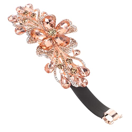 HAPINARY Blumenhaarspange Mit Strass Für Damen Blumenhaarschmuck Haarclip Federhaarspange Für Verschiedene Frisuren Ästhetischer Haarschmuck Für Alltag Und Festivals von HAPINARY