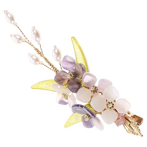 HAPINARY Blumenhaarspange Asiatisch Metall Chinesisch Haaraccessoire Frauen Hochzeit Reise Styling Zubehör von HAPINARY