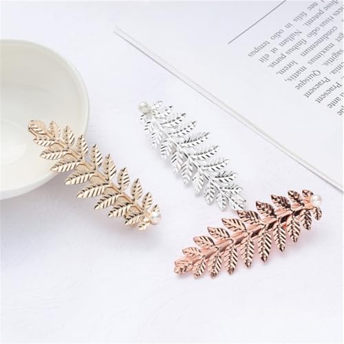 HAPINARY Haarspangen in Blattform 6 Stück Haar-accessoires Für Frauen Und Mädchen Eingelegte Haarspangen von HAPINARY