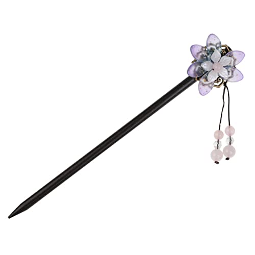 HAPINARY Vintage Holz Haarstäbchen Für Damen Elegante Blumen Haarnadel Für Hochsteckfrisuren Für Hochzeit Und Besondere Anlässe Leicht Und Schonend Für Haar von HAPINARY