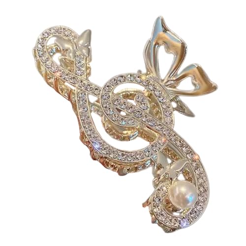 HAPINARY Haarspange Mit Musiknote Haarklammer Für Damen Krallenclip Für Dünnes Haar Musiknotenschmuck Für Dickes Haar Haaraccessoire Für Frisuren von HAPINARY