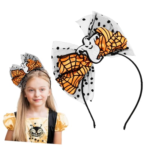 HAPINARY Halloween Haarreif für Erwachsene Elastisch mit Schleife Bequemes Stirnband für Halloween Party und Kostüm Vielseitiges Haarschmuck Accessoire für Festliche Anlässe von HAPINARY