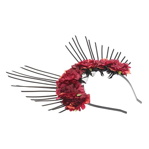 HAPINARY Blumen Stirnband Haarband Dekorativ Für Damen Retro Party Accessoire Leicht Tragbar Für Mädchen Frauen von HAPINARY