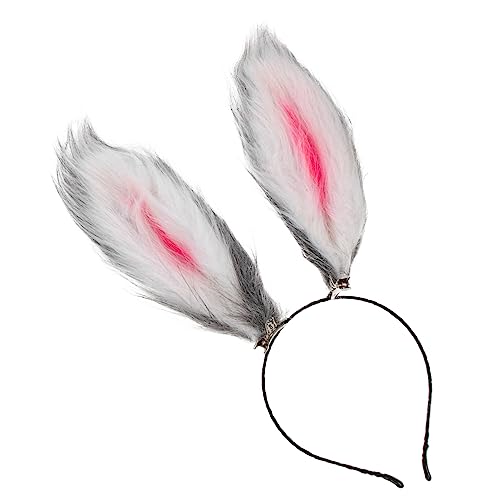 HAPINARY Kaninchenohr Stirnband Hasenohren Kopfbedeckung Osterhasenohr Pelziges Haarband Cosplay Requisite Party Dekoration Damen Stirnbänder Kopfbedeckungen von HAPINARY