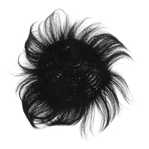 HAPINARY Herren Haarteil Glatt für Glatzen Stellen Natürliche Kurzhaarperücke mit Clip Bequem und Volumengebend Einfach zu Befestigen für Täglichen Gebrauch bei Haarausfall von HAPINARY