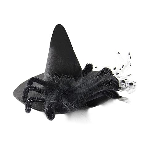 HAPINARY Hexenhut Haarnadel Aus Stoff Für Damen Schwarzer Spinnenhut Als Kopfschmuck Für Halloween-partys Cosplay Und Andere Anlässe Goth Haaraccessoire Mit Stoff-verarbeitung von HAPINARY