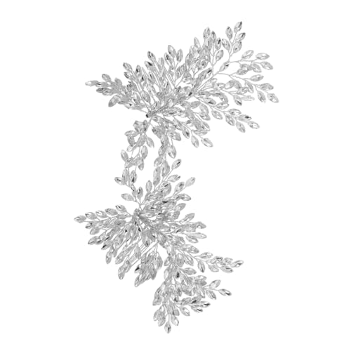 HAPINARY Hochzeits-haarkamm Strass Haarschmuck Silber Handgefertigt Leichtes Brautschmuck Accessoire Für Flechtfrisuren Steckfrisuren Und Stilvolle Brautlooks von HAPINARY