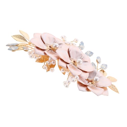 HAPINARY Hochzeitsblumen-haarspange Damen Goldene Haarspangen Brautaccessoires Trachtenkopfschmuck Blumenhaarschmuck Hochzeitsspange von HAPINARY