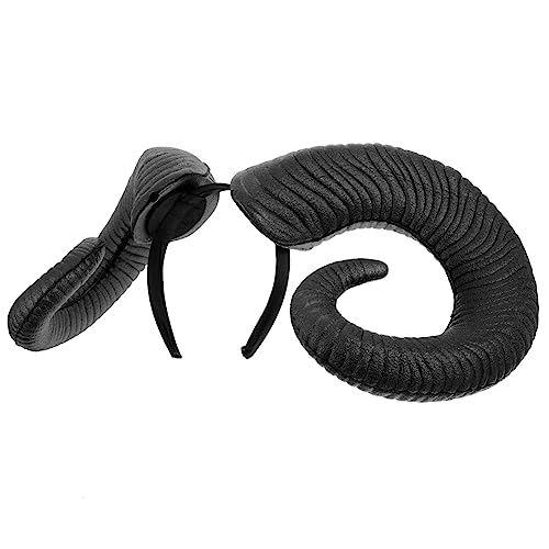 HAPINARY Hornhaar-simulation Halloween-stirnband Kreativer Horn-kopfschmuck Schwarz von HAPINARY