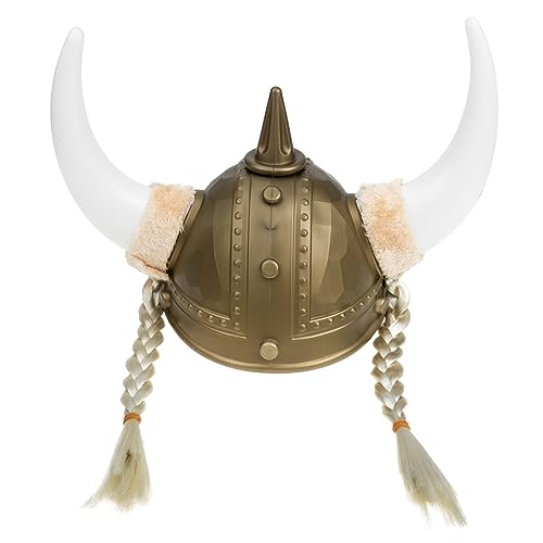 HAPINARY Hornhut Maskendekor Requisite Für Tanzaufführung -ochsenhornhut Ochsenhornhelm Partyzubehör Wikingerhelm Für Männer Wikingerhut Aus Kunststoff Kostüm Hut Plastik von HAPINARY