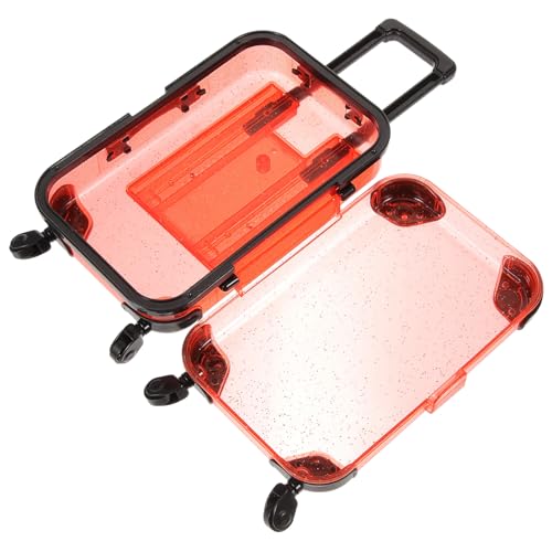 HAPINARY Kasten Klarer Wimpernkoffer Etui Für Falsche Wimpern Leere Wimpernetuis Wimpern-displaybox Falsche Wimpern-organizer-hülle Wimpernvitrine Kleiner Trolley-koffer Container Mini Abs von HAPINARY