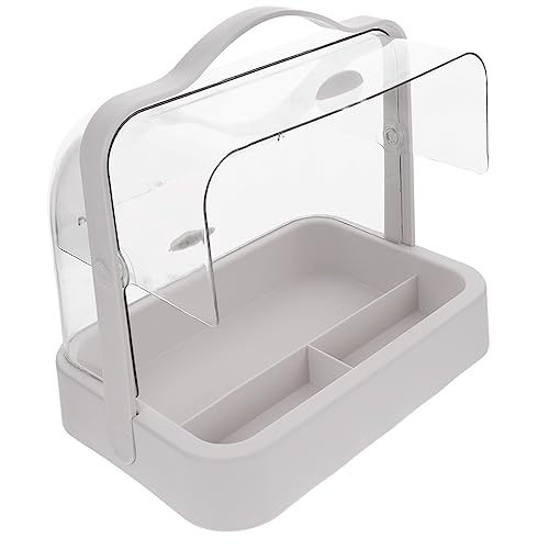 HAPINARY Kosmetik Organizer Box Mit Deckel Desktop Aufbewahrungslösung Für Make-up Und Pflegeprodukte Tragbare Schminkbox Elegantem Vielseitig Einsetzbar Und Leicht Zu Reinigen von HAPINARY