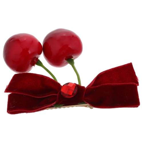 HAPINARY Kirsche Alligator Pferdeschwanz Haarspangen Rote Schleife Haarspange Damen Haarschmuck Haarspangen Für Mädchen Stylische Schleife von HAPINARY