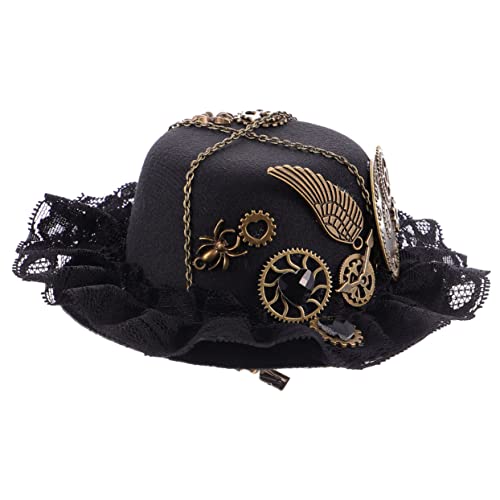HAPINARY Kleiner Steampunk Hut Haarnadel Aus Kunststoff Retro Party Zubehör Getriebe Cosplay Accessoires Für Herren Und Damen von HAPINARY