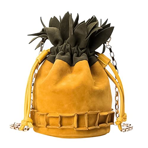 HAPINARY Frauentasche Ananas- Ananas Kordelzugform Trendiger Beutel Mit Kordelzug Ananas Ananasbeutel Mit Kordelzug Ananas Trendiger Beutel Mit Kordelzug Obst Fräulein Die Kette von HAPINARY